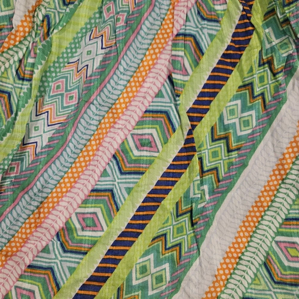 Rare Editions Girls Dress Sz 3T Sleeveless Geometric‎ Stripe Party Spring Easter